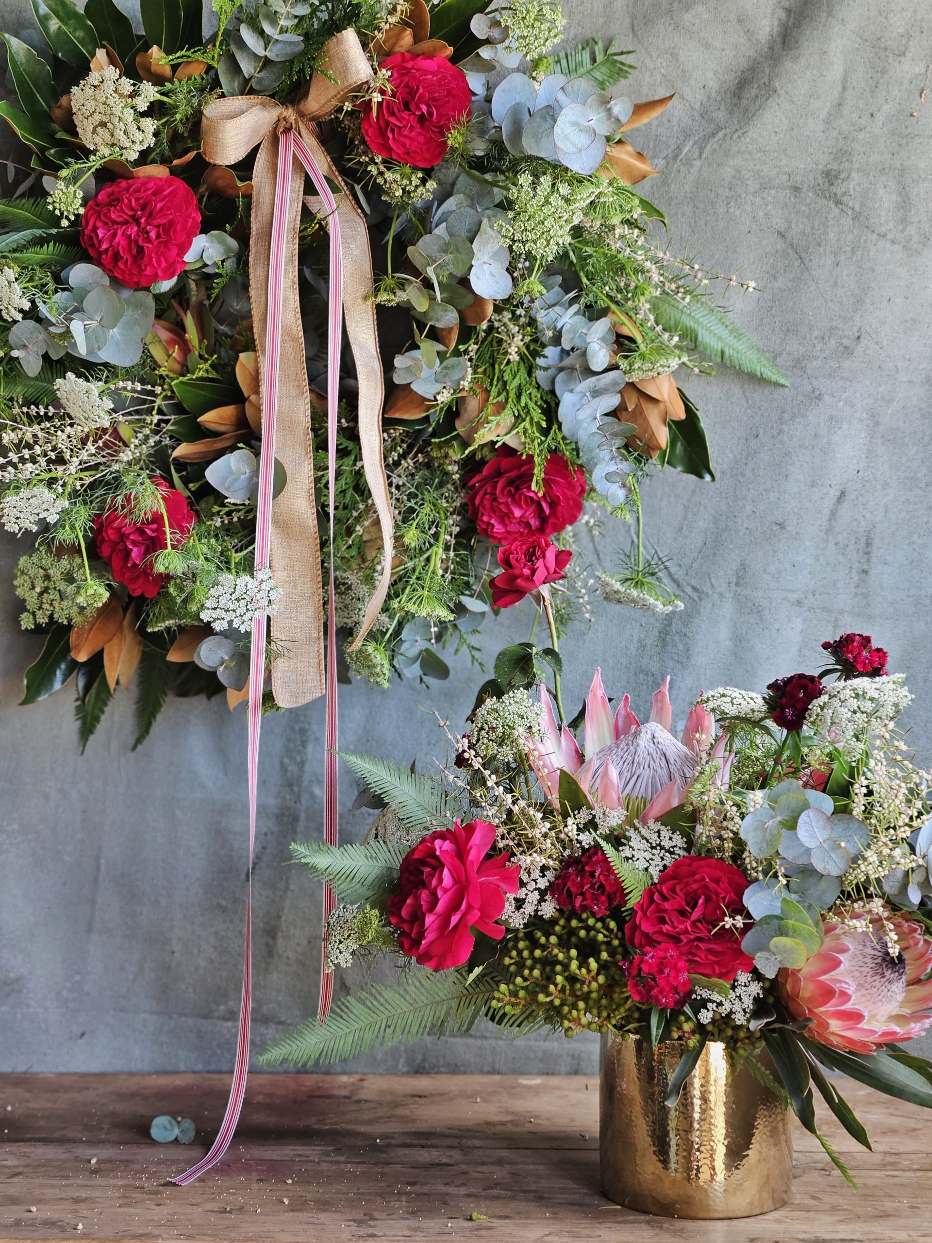 Christmas Wreath Workshop At Belle Bouquets Studio - Afternoon Session