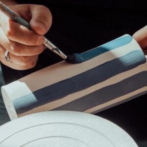 Painting Vase Workshop At Belle Bouquets Studio